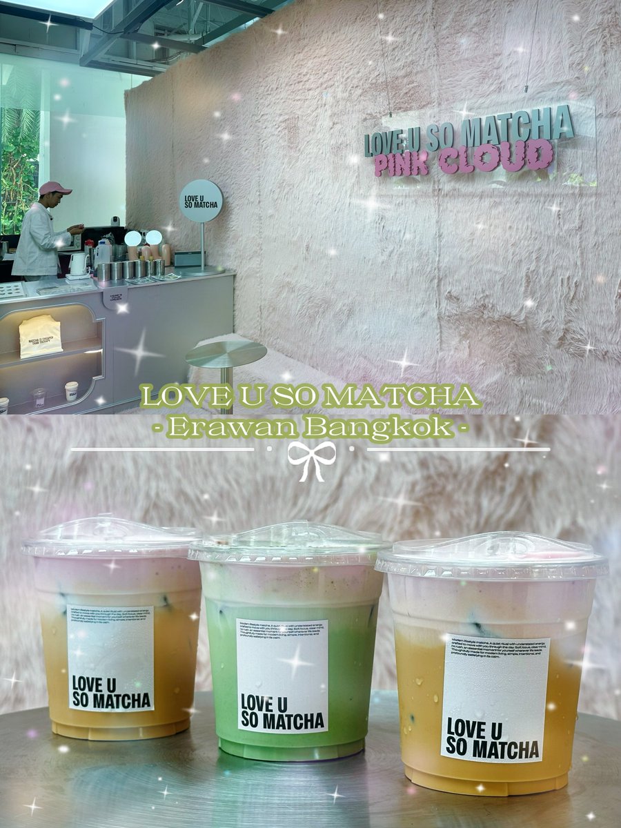 shiori22rir's tweet photo. 💚MATCHA PINK CLOUD
     (Cold Whisk Matcha Latte, Rose Kiss)

🧡THAI TEA PINK CLOUD
     (Thai Tea, Rose Kiss)

📍LOVE U SO MATCHA - Erawan Bangkok
https://t.co/Rmhuctb23j
#LoveUSoMatcha #SoMatchaFun
@octotul #tul_pakorn #ตุลย์ภากร
@MSuppasit #MewSuppasit #มิวศุภศิษฏ์ https://t.co/7iR6Aq1wUi
