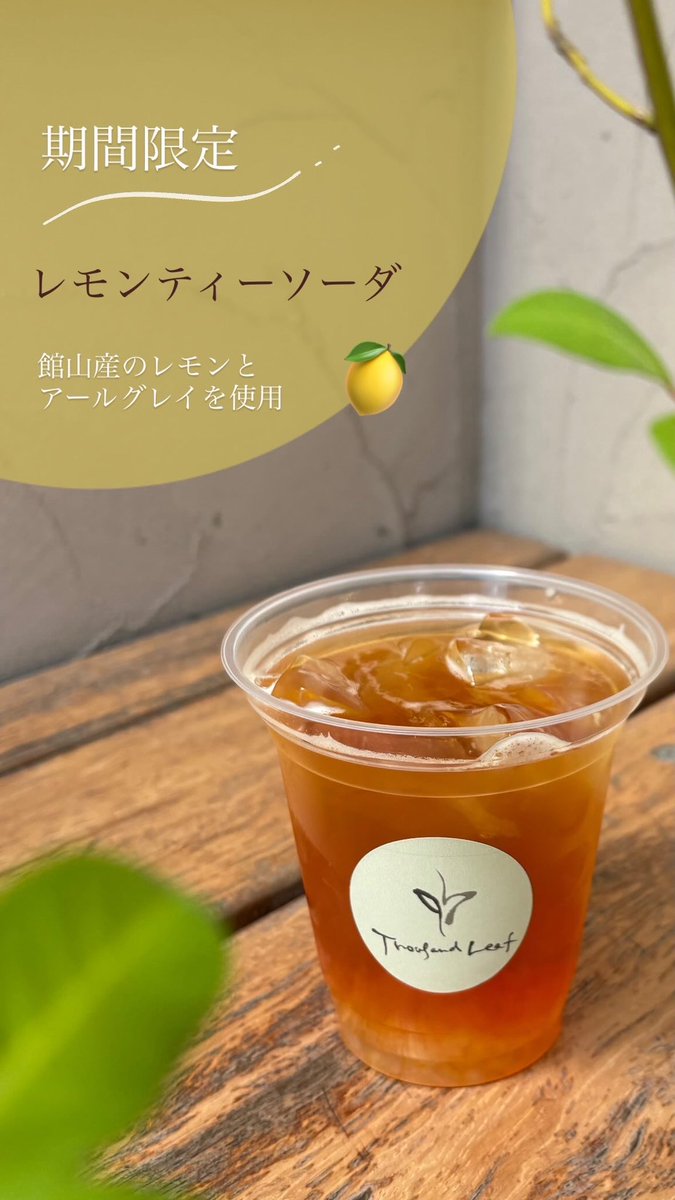 thousandleaftea's tweet photo. ⋱レモンティーソーダ⋰

新発売🍋期間限定です.ᐟ.ᐟ https://t.co/OrjHFATTgn