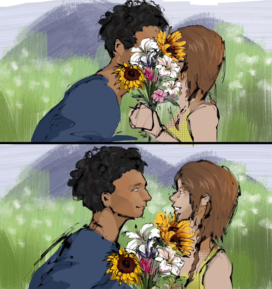 zmbiebo1's tweet photo. #Kirixrotxo finish 🥳, i love them but rotxo's hair was a pain in the ass omfg #fanartㅤㅤㅤㅤ #avatarart #humanversion https://t.co/bI1dnqBfFl