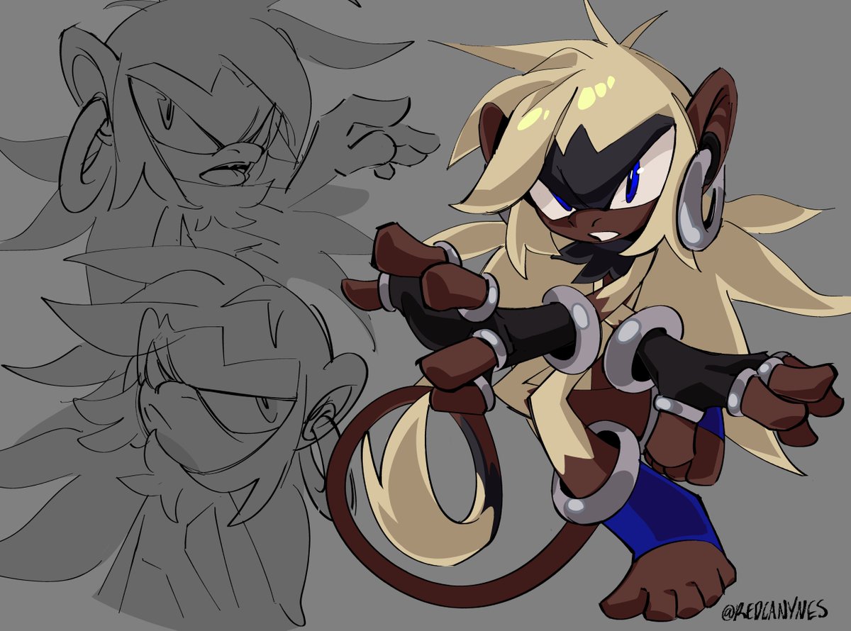 REDCANYNES's tweet photo. monkey #sonic oc for @kurffff ❗❗❗ https://t.co/nO8t1LctCE