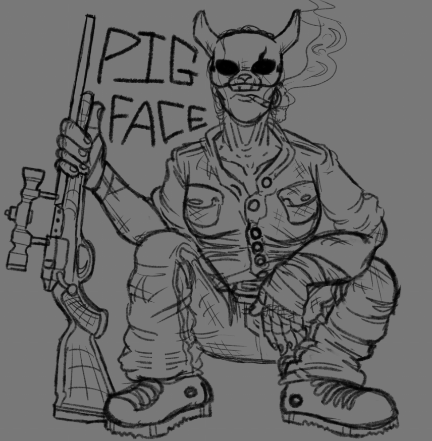 AverageCannibaa's tweet photo. #PigFace Exit doodle https://t.co/HpZWoyxpGr