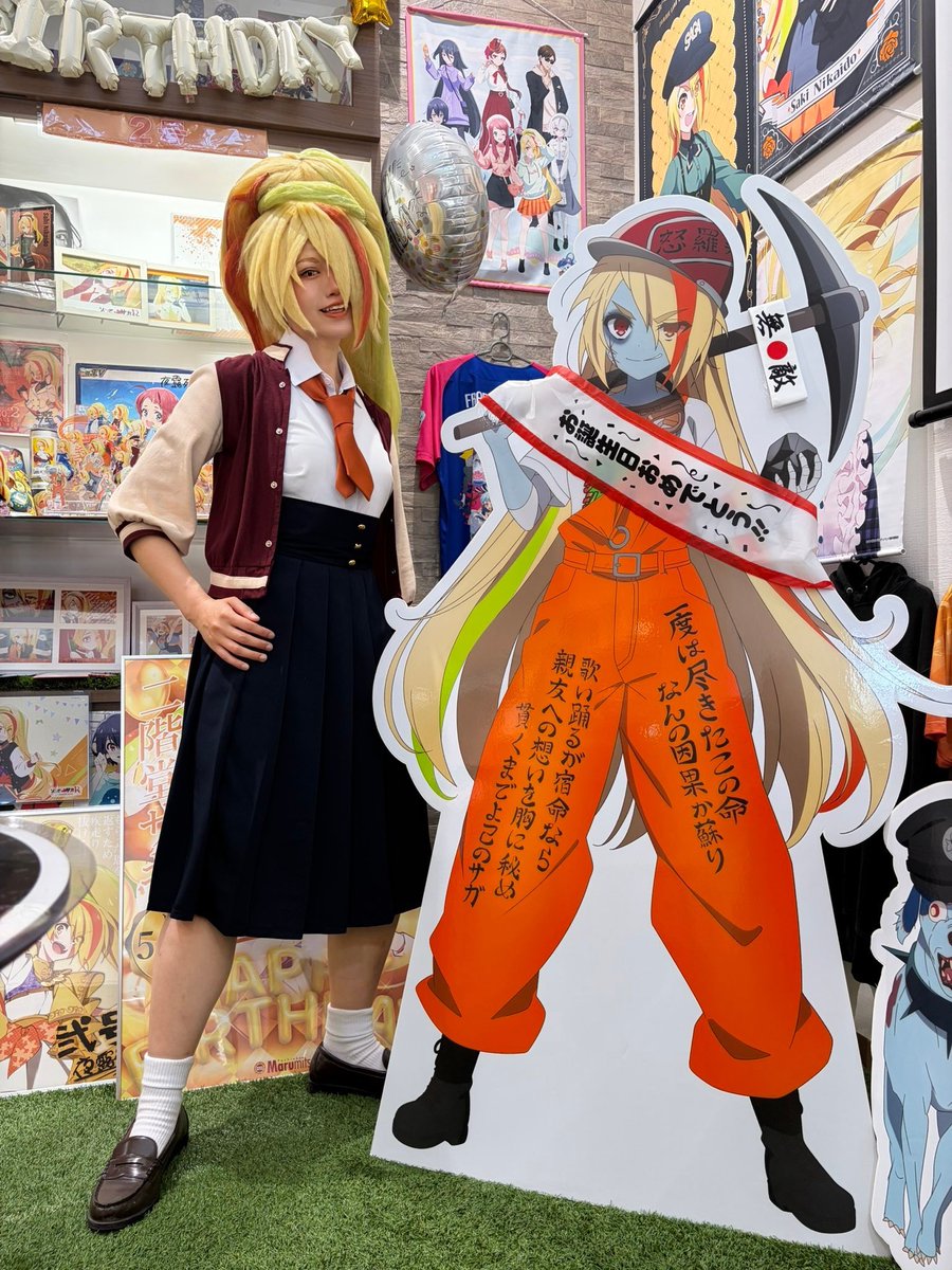 さきちゃんコスの方がきてくれましたー🫶🧡 サキちゃんコスプレの方を