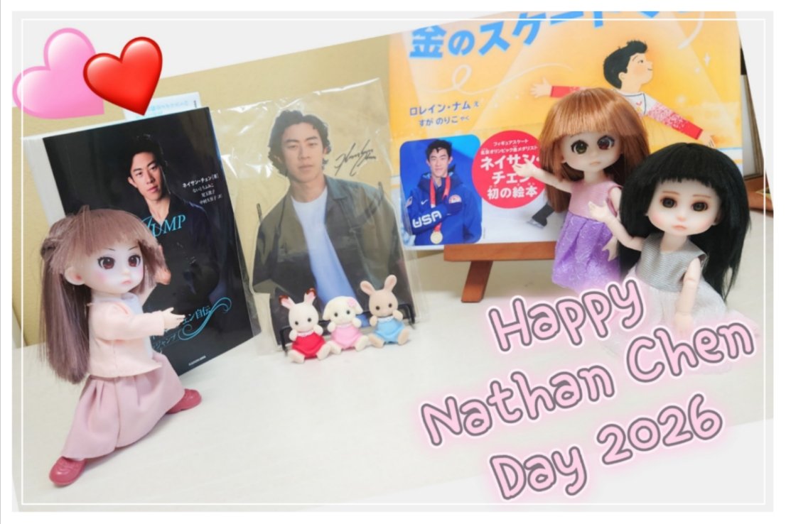 Nekosuki_Danny's tweet photo. ここだと1日遅れですが、ソルトレイクシティではギリギリ16日のはず…😂
と言う訳で、5月16日はソルトレイクシティが定めたネイサン・チェンの日です👏👏👏
(こんなのしか用意出来なくてすみません💦)
#ネイサンチェンの日
#NathanChenDay https://t.co/PsWkaKhAIl