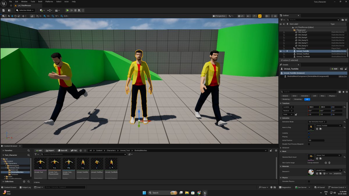 Tridib_Creates's tweet photo. Blender → Unreal Engine 🎮

Rigging and animation practice with a stylized character.

#Blender3D #UnrealEngine5 #GameDev #Animation https://t.co/pVKupYAN6t