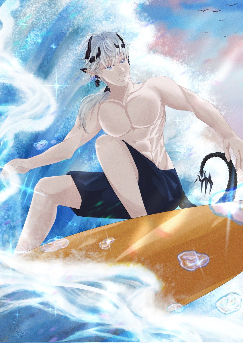 TheDogCanHowl's tweet photo. Ardashir when summer is comes ⛱️🏝️
#Endfield #ardashir #arknights #arknightsendfield    #明日方舟终末地 #エンドフィールド https://t.co/x6PCcxRjMt