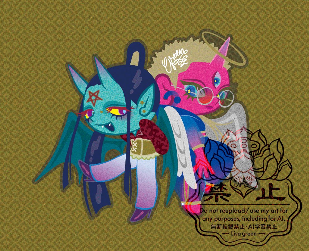 Lisa_9reen's tweet photo. 【 天獄 】

#天使 #悪魔
#Angel #Devil
#イラレ #ベジェ 
#オリジナル #イラスト https://t.co/4d6tLh0eWV