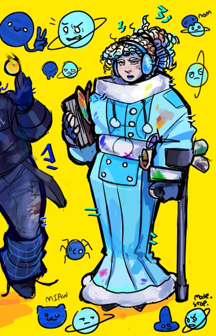 "can we see all arts of uranus design? she looks so cute but the arts aren't tagged so i can't see them all :c" -> miaw