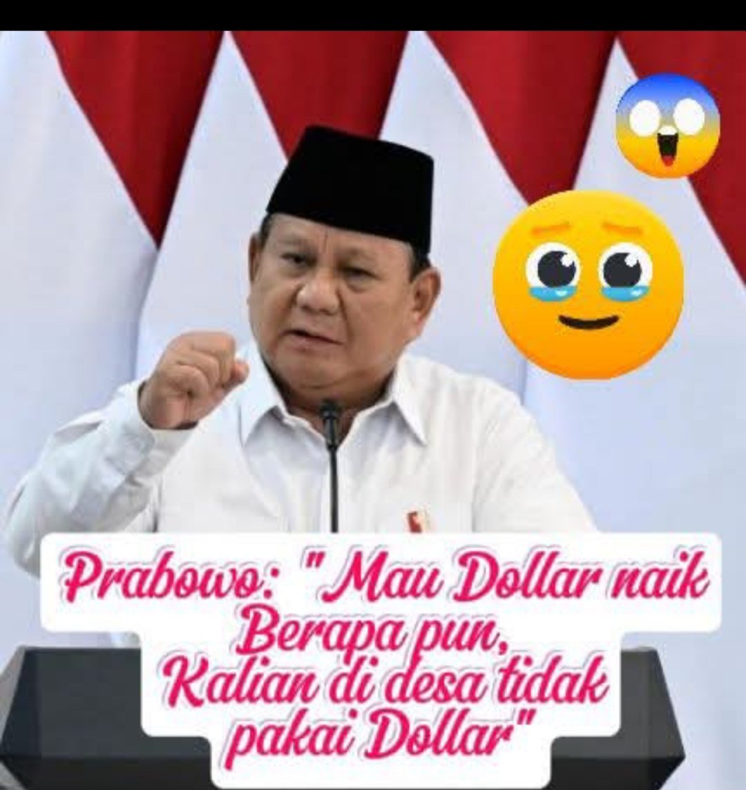 Yonas751's tweet photo. Memang betul pak @prabowo, orang di desa tidak memakai dollar untuk berbelanja kebutuhan pokok sehari-hari, dan saya yakin orang di kota juga demikian pak. 
Tapi, kami tidak sebodoh pikiran bapak. Karena efek dari kenaikan dollar tsb akan memberatkan kami sbg masyarakat kecil. https://t.co/KUFj4LMt5D