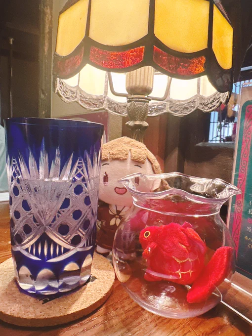 蓮ノ空コラボ期間中に念願の金魚庵さんへ クリームソーダはかわいかったし コラボメニューどれも美味しかったです!! 落ち着いた素敵空間過ぎてここに住みたい コラボメニュー以外もずっと気になってるのでまた来ます!! #金魚庵