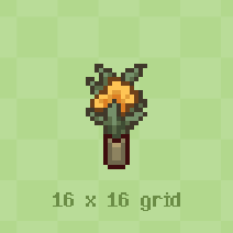 SyntaxesOfPlay's tweet photo. Top-down house free assets
A flower vase. Probably watered exactly once before being forgotten by the player.
#gamedev #indiedev #PixelArt #ドット絵 https://t.co/HYrZvfoWgL