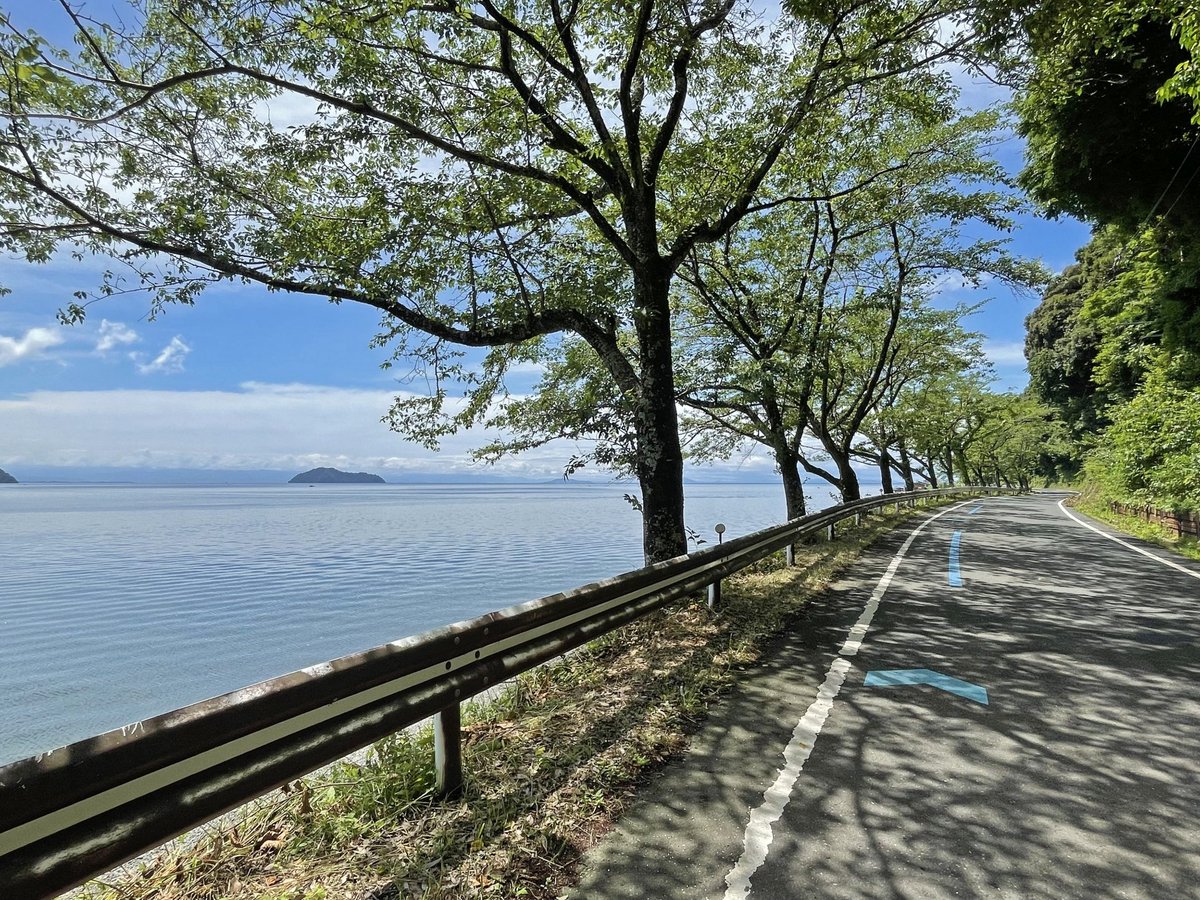 Mu_kikaku's tweet photo. 【ツーリングスポット】

奥琵琶湖パークウェイ

びわ湖に突き出た葛籠尾半島を縦に走る、18.8kmのルート

奥琵琶湖や竹生島の景観を楽しみながら走れる快走路で「つづら尾崎展望台」から望めるパノラマは最高〜🙆

※18時～8時までは夜間通行止め
※通行は菅浦側からのみ可能
https://t.co/ajSR2CngCb https://t.co/Y54NcsixPV
