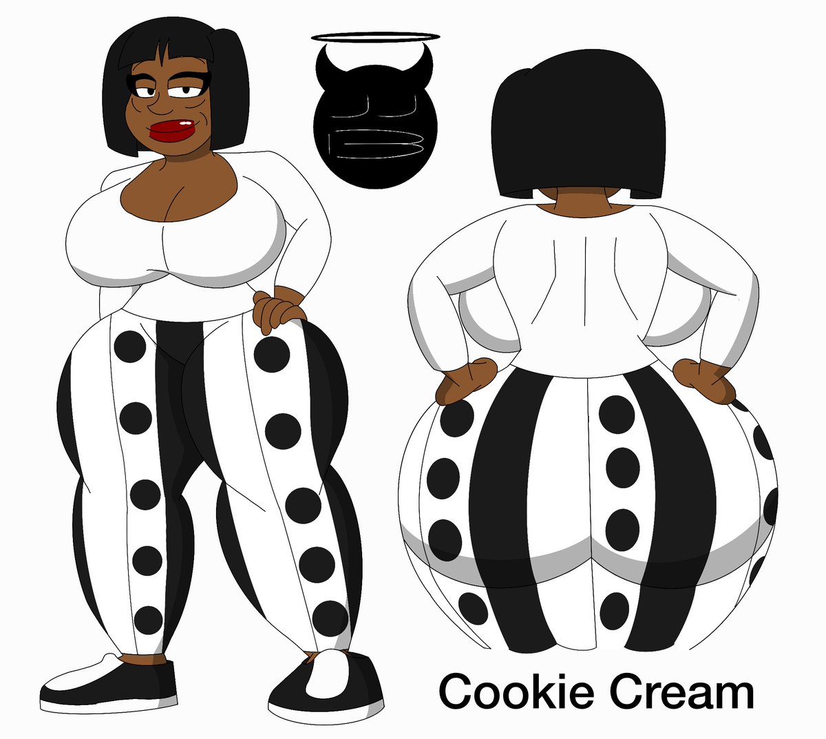 JJonBLACK's tweet photo. Cookie Cream #oc #originalcharacter #milf #thicc https://t.co/jzzdYLG3E7