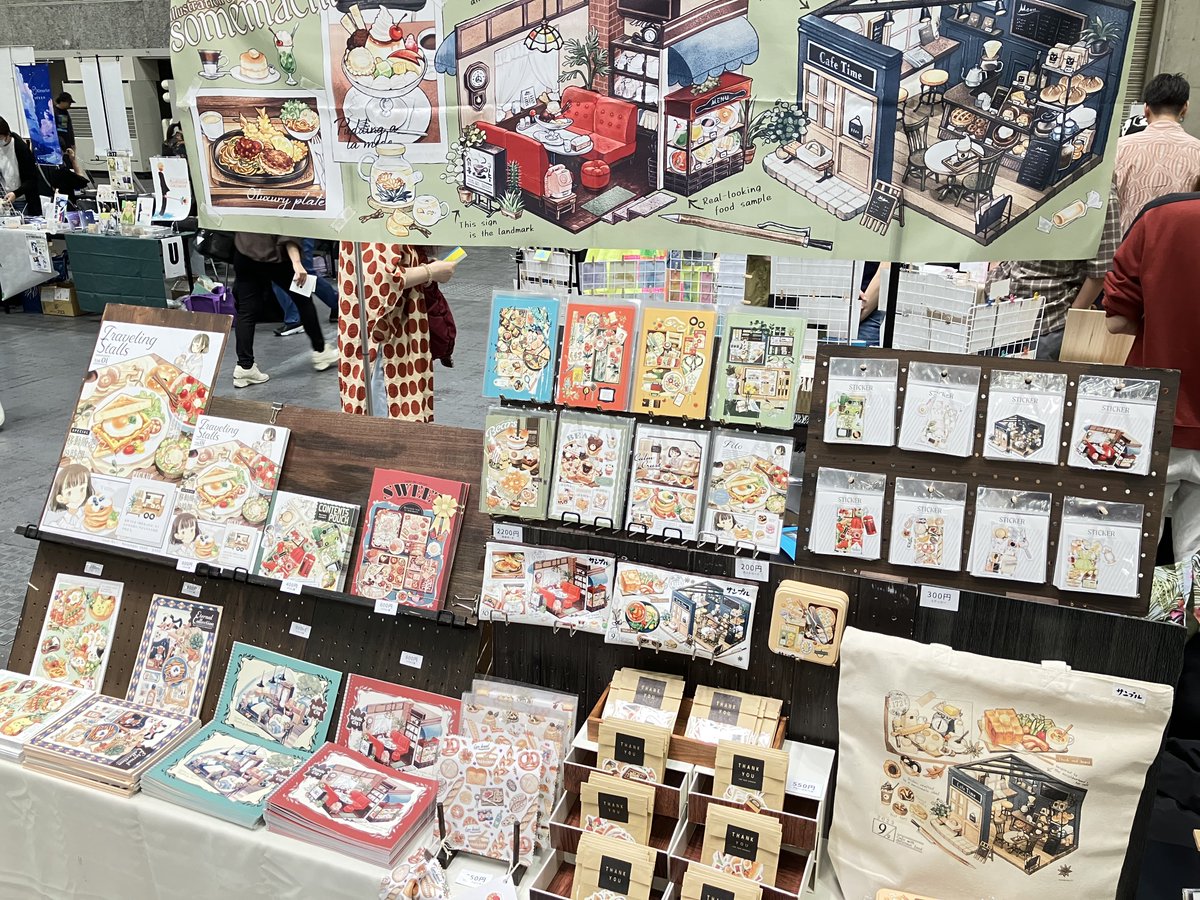 【オリジナル原画】　ご予約品　6点 関西コミティア76 設営完了しました。 一部備品を忘れてしまい、いつも