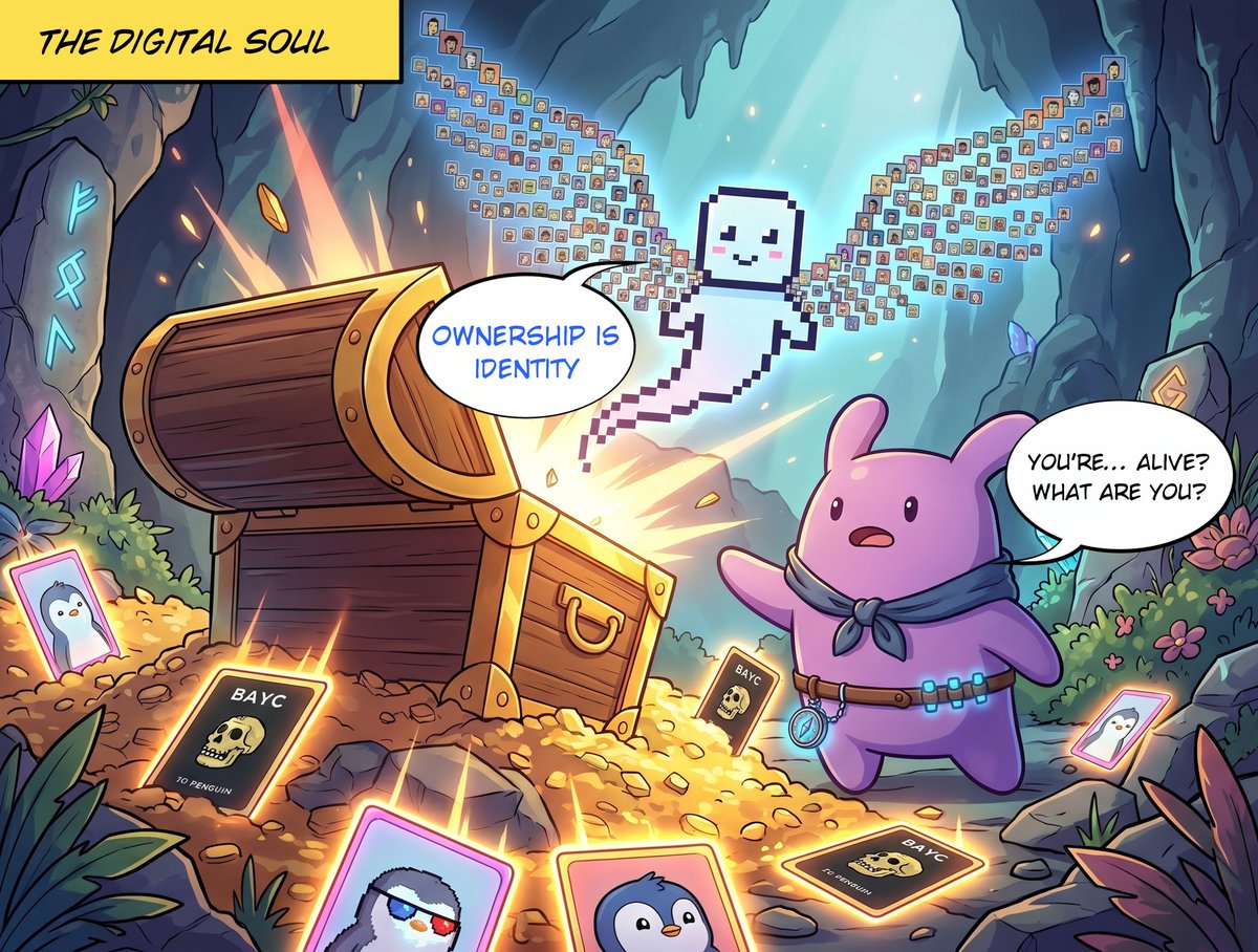 HashooFamily's tweet photo. 《King of the Chain Seas》
【Chapter 1】The Wind of Creation
【Episode 16】The Secret Realm of NFT
Obtain a mysterious NFT, said to unlock the door to the metaverse.

《链海王者》
【第 1 章】创世之风
【第 16 话】NFT的秘境
获得一个神秘的NFT，据说能打开元宇宙之门。
#HashKeyChainMeme #Hashoo冒险之旅
