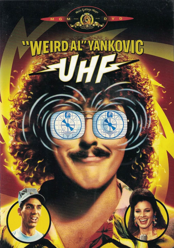 rockhallweird's tweet photo. #TodayInWeirdAlHistory - 2002: It's the day a LOT of people have been waiting for, as MGM releases @alyankovic's 1989 cinematic epic "UHF" on DVD! After being out of print on home video for eight years, the DVD would become a top ten bestseller. https://t.co/X3cB5w2z7R