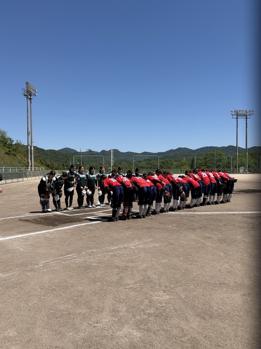 chugokusoftball's tweet photo. 【第61回全日本大学ソフトボール選手権大会】
📍御調ソフトボール球場
B球場  第2試合目

鳥取大学（鳥取県）-安田女子大学（広島県）
只今、試合が開始しました！

ご声援よろしくお願い致します。

#ソフトボール
#女子ソフトボール
#大学ソフトボール
#中国地区大学ソフトボール連盟 https://t.co/QEJMVOc8sj