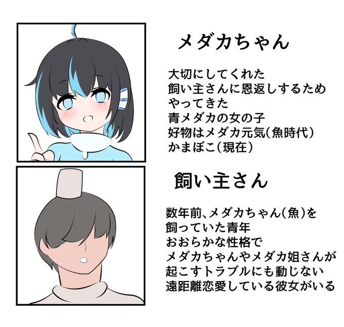 メダカちゃん初期設定 