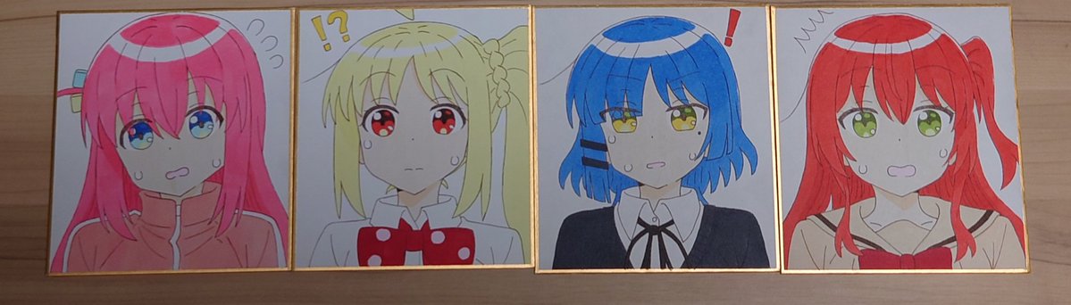 ⭐いろとら様確認用ページ⭐ 頒布予定色紙の途中の物を（これ以外も描いてます）