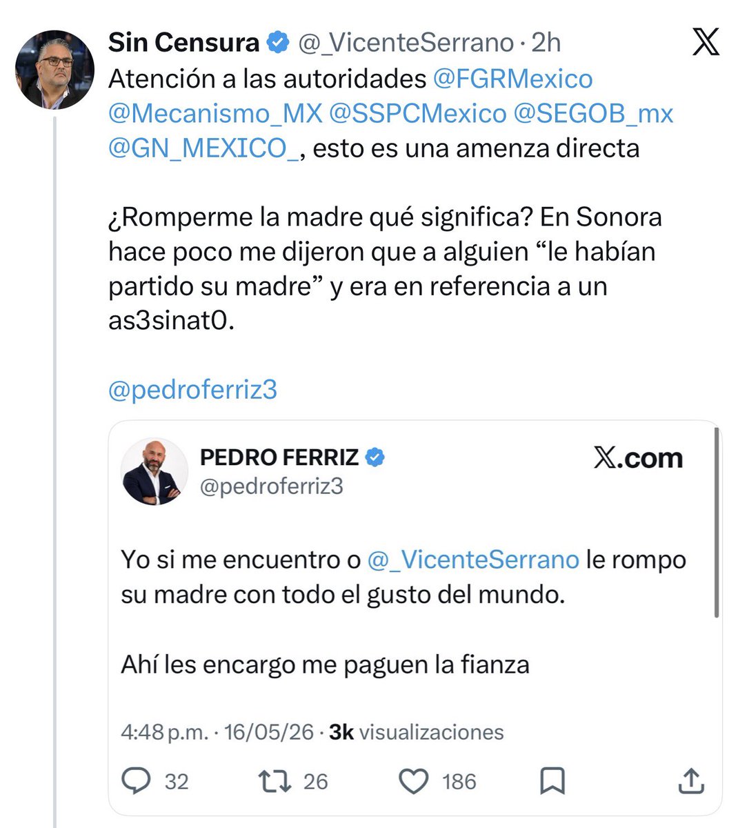 PEDRO FERRIZ tweet media
