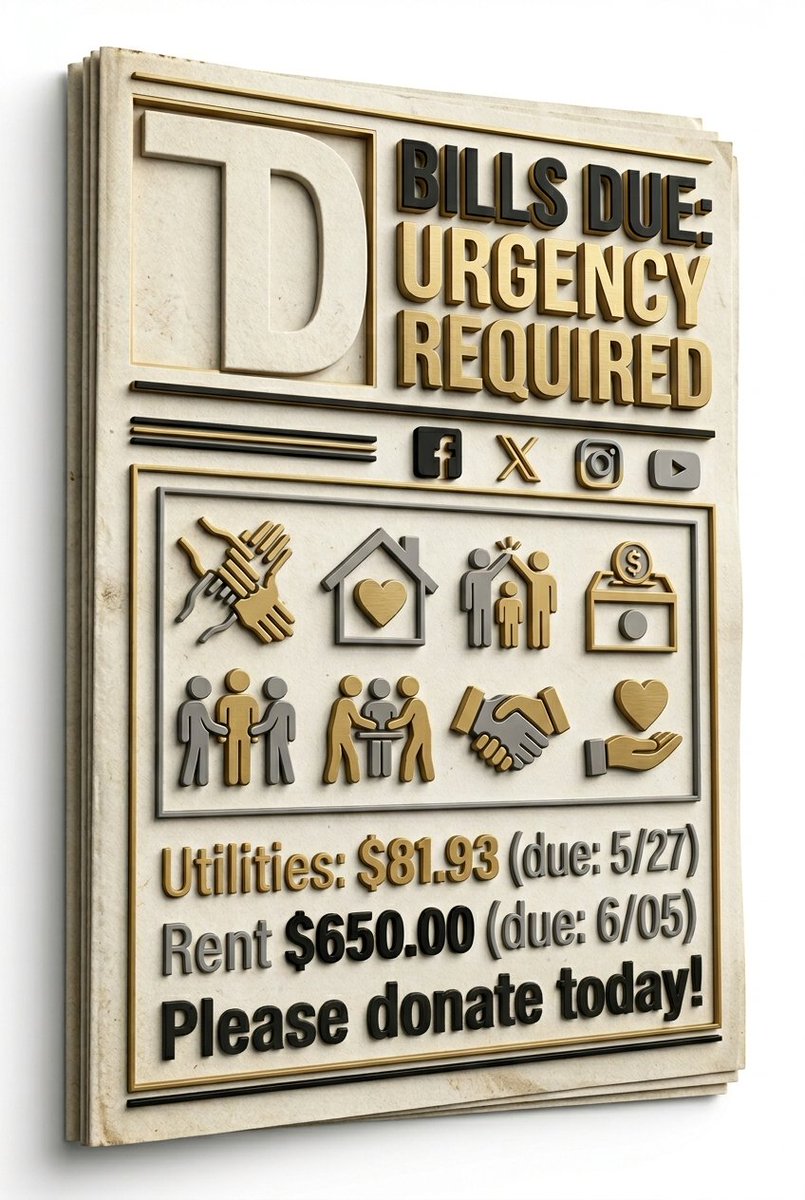 QuietQueen40's tweet photo. By providing substance, I can easily cover my essential costs and keep my life on track. The entire process flows faster when I have direct support in hand. My current utility bill of $81.93 is due May 27th, and my rent of $650. https://t.co/sumXx3Y5A1