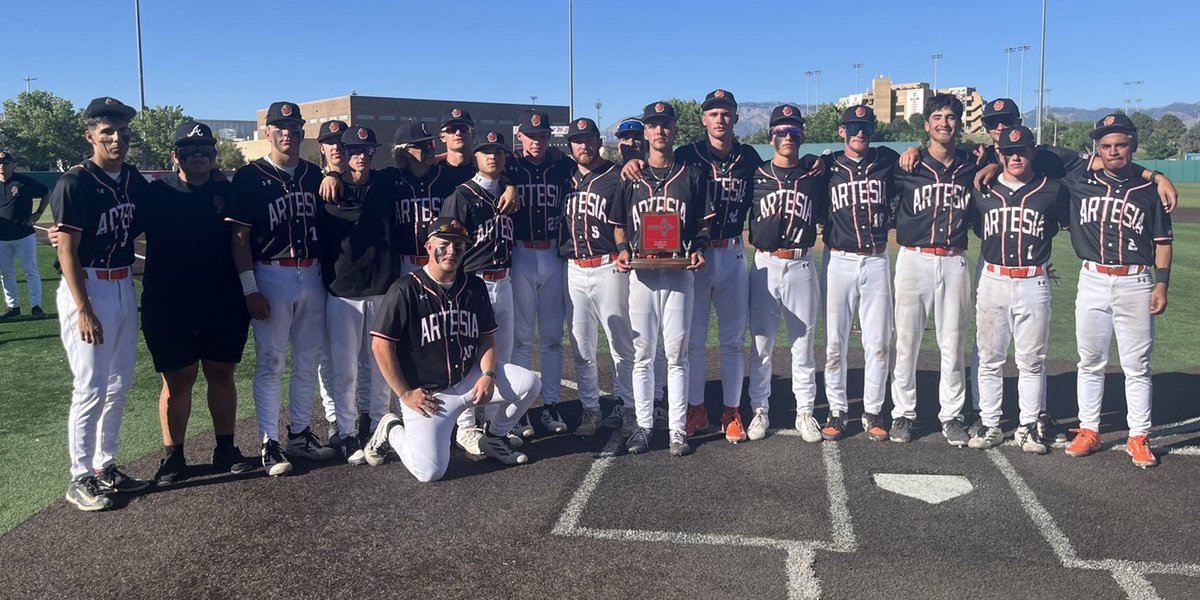ArtesiaSports's tweet photo. Softball, boys' golf, girls' doubles tennis = State Champs

Baseball and boys' track = State Runners-Up

Girls' track = State Third Place

Artesia brought home or is bringing home top-three hardware in EVERY SINGLE SPRING SPORT. Truly the City of Champions! https://t.co/COKHfibrSa