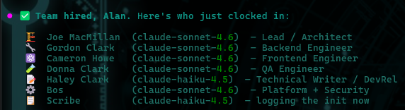 AlanBarber's tweet photo. Incase you were wondering, I went nerdy and setup my virtual team from Halt and Catch Fire... https://t.co/M7j1yWrRo0