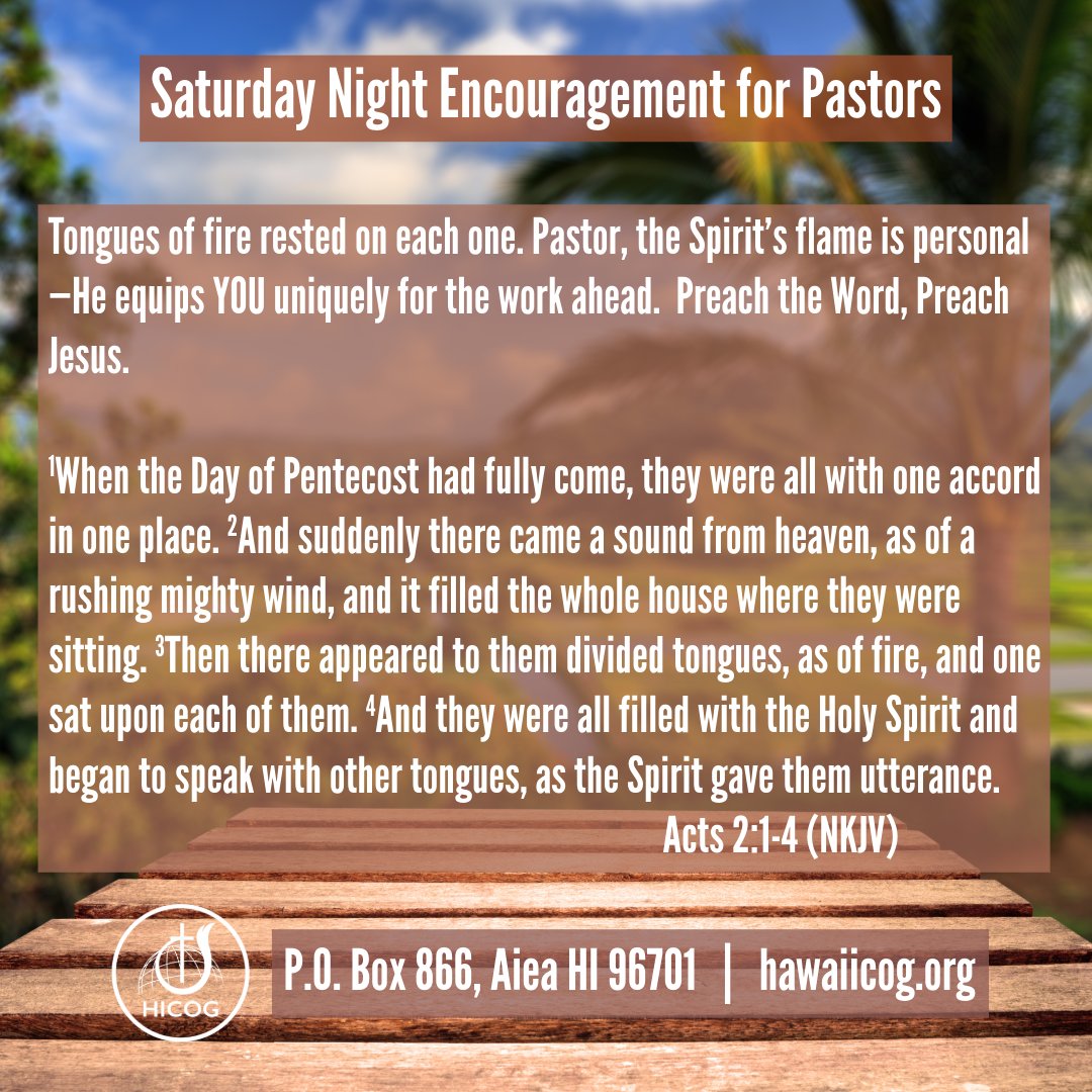 HawaiiCOG's tweet photo. Be Encouraged Pastor https://t.co/9eBugAcrMs