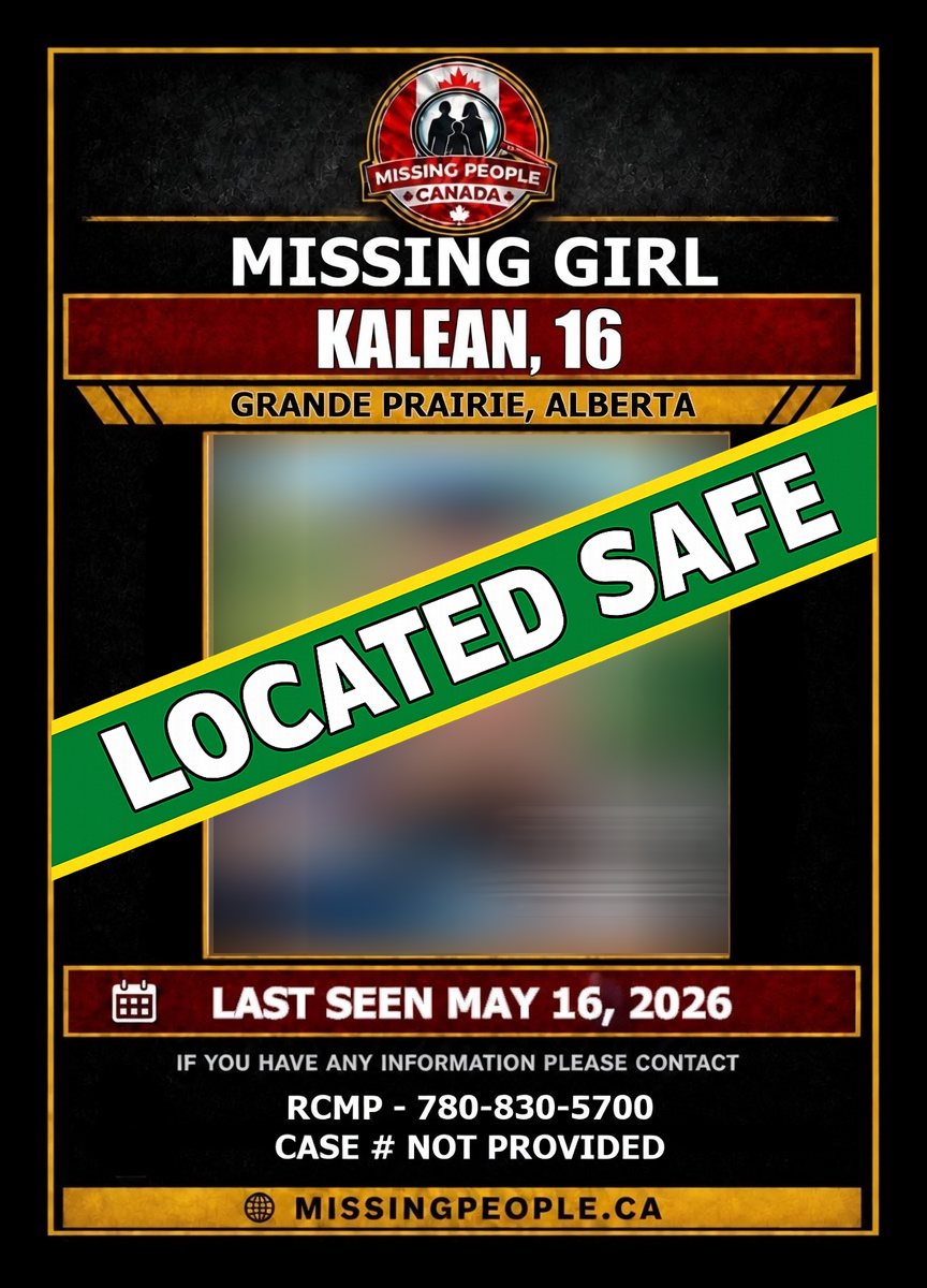 LOCATED SAFE – KALEAN 16-year-old Kalean who was reported missing from ...