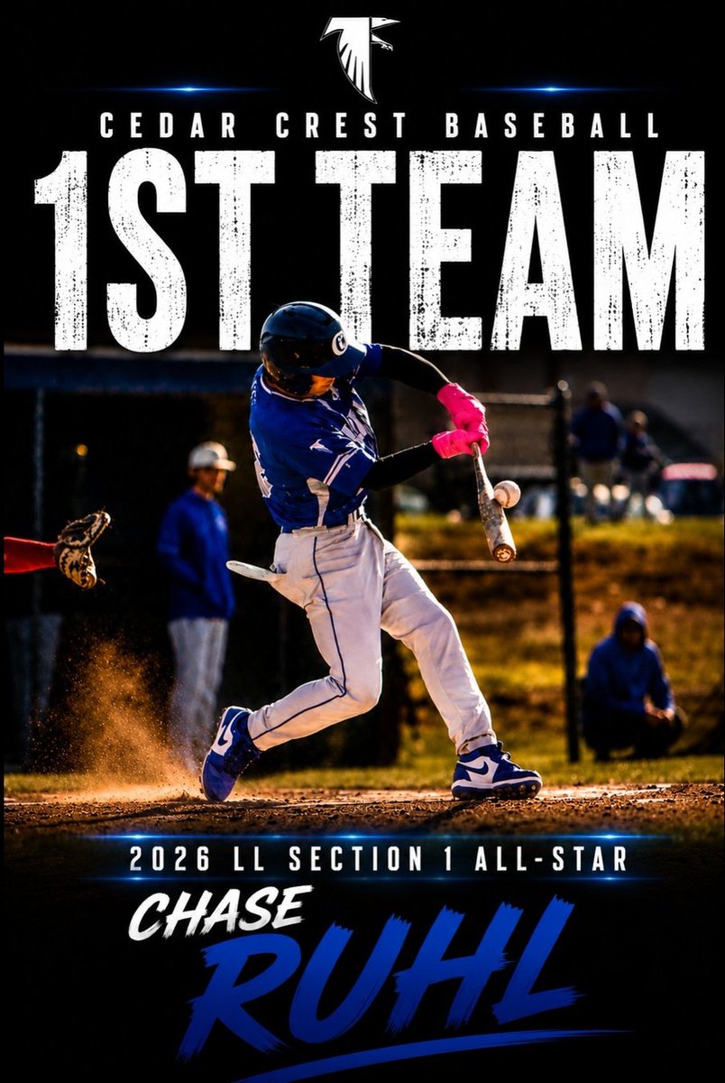 crestbaseball's tweet photo. Your 2026 Cedar Crest ⚾️ LL Section 1 All-Stars (1st Team).

Congratulations @masoncevette9 @BrayDorshim2026 @DKolter26 @ChaseRuhl3 👏 @lanclebbase https://t.co/IFzJ6bsGxI
