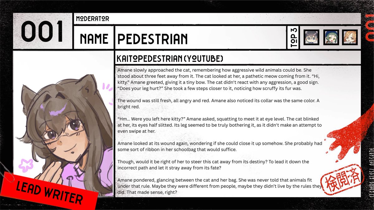 singingyoursins's tweet photo. 🪄 Our next mod introduction goes to writer mod @/kaitopedestriannn (Tumblr)!!
We are hard at work reviewing applications for the zine! Decisions will be released on May 18th by email. Thank you for supporting Singing Your Sins!
#zine #fanzine #MILGRAM #08_m #amanemomose https://t.co/byDZrhxnPn