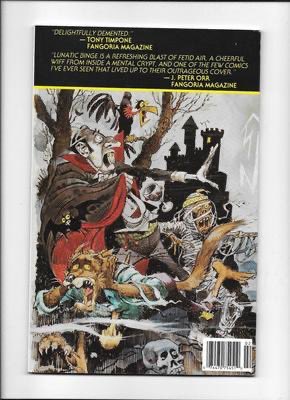 ClubHaunt's tweet photo. Time to binge on some monster comics! Cover art from the comic ‘Lunatic Binge’ no. 2 (1988) by the iconic Jack Davis. 
#HorrorComics #JackDavis https://t.co/XsXeP8Qkai