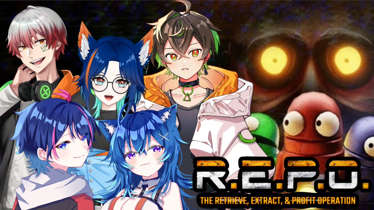 本日の【#しおん保健室】は 21:00〜 #REPO コラボ✨ 怖いけど、叫ぶや