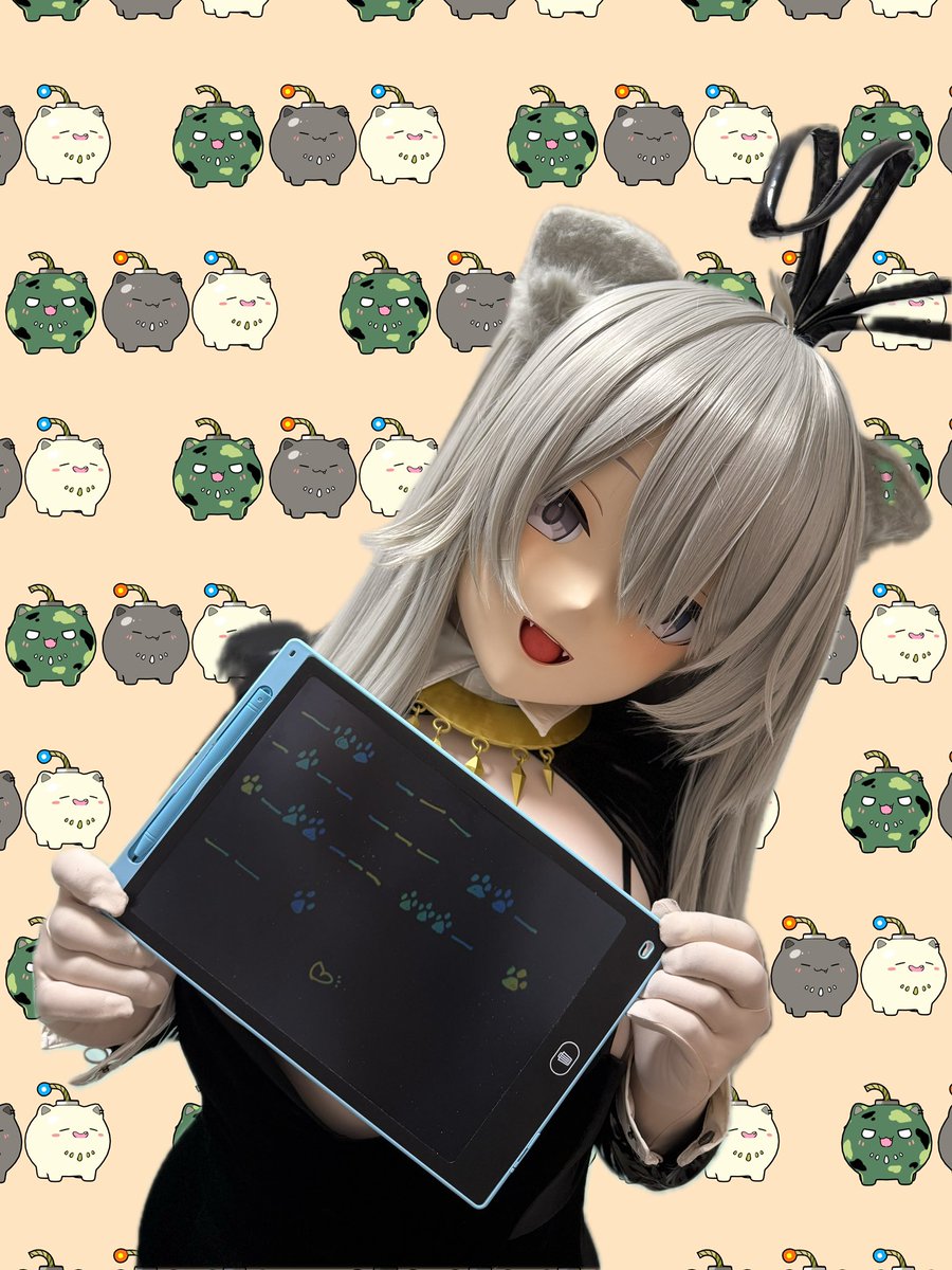 Crack the code, and I'll blow you a kiss down the road #着ぐるみ