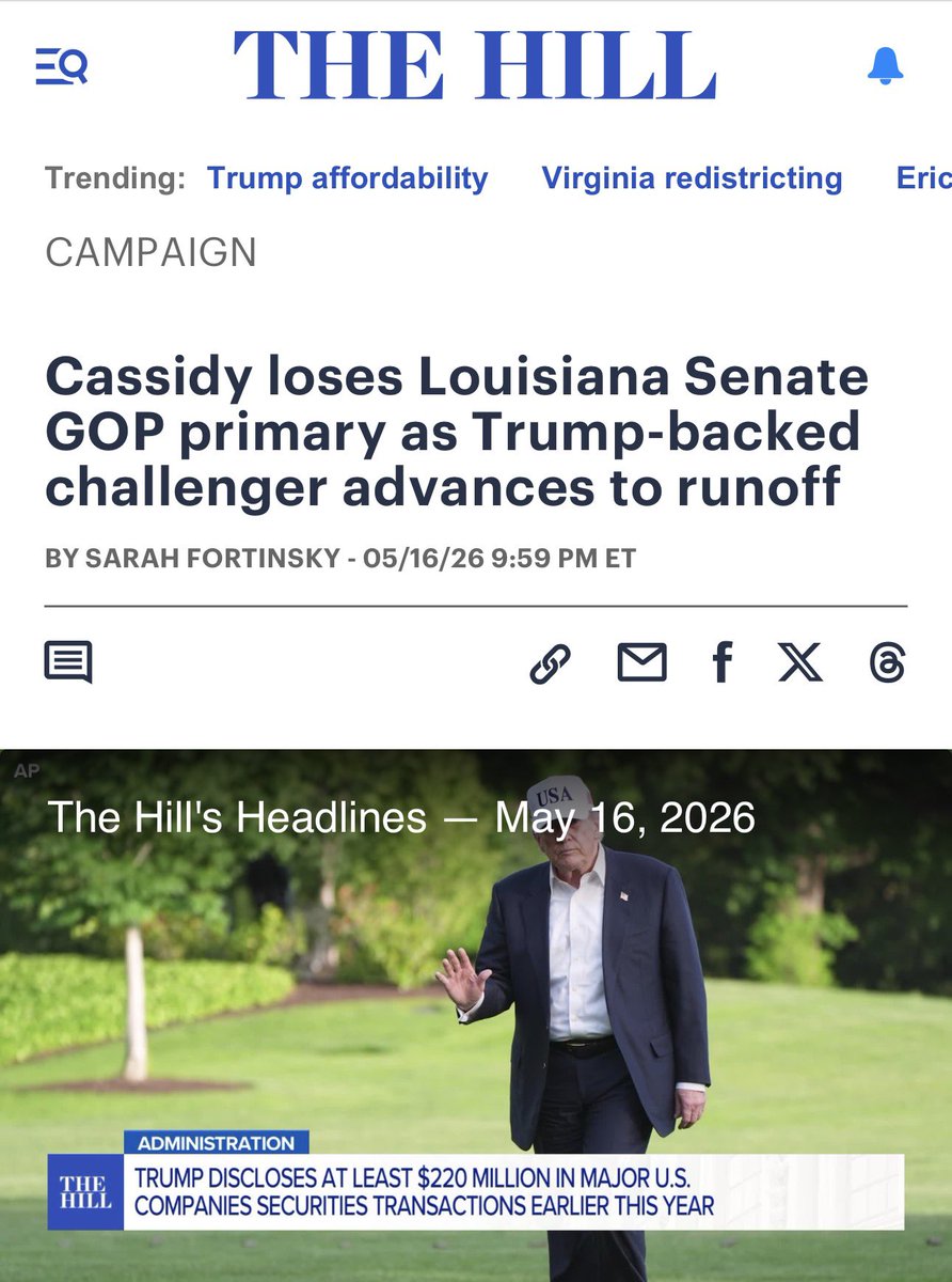 MaryBowdenMD's tweet photo. Congratulations Louisiana!!!!

Cassidy is done!!!! https://t.co/qAVnPGBqYC