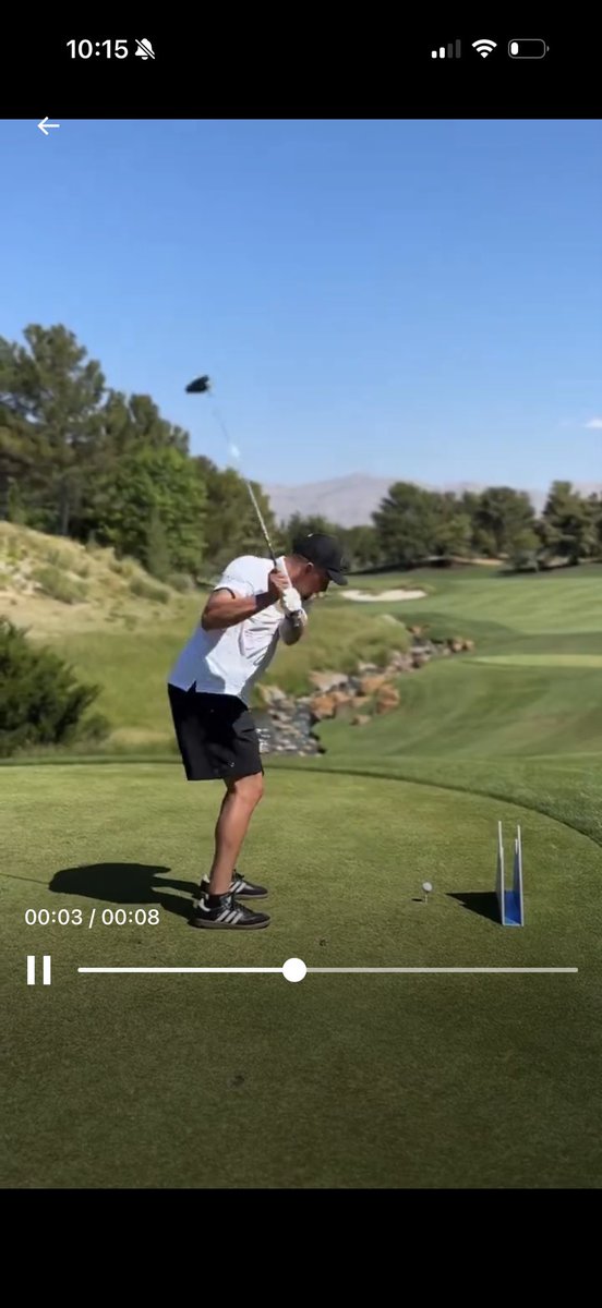 Glassident's tweet photo. @NUCLRGOLF Flip and fades all day. His top position actually isn’t terrible - a little narrow but his transition hurts the swing.

But I’ve also seen far worse swings play good golf. https://t.co/easelBOHL2
