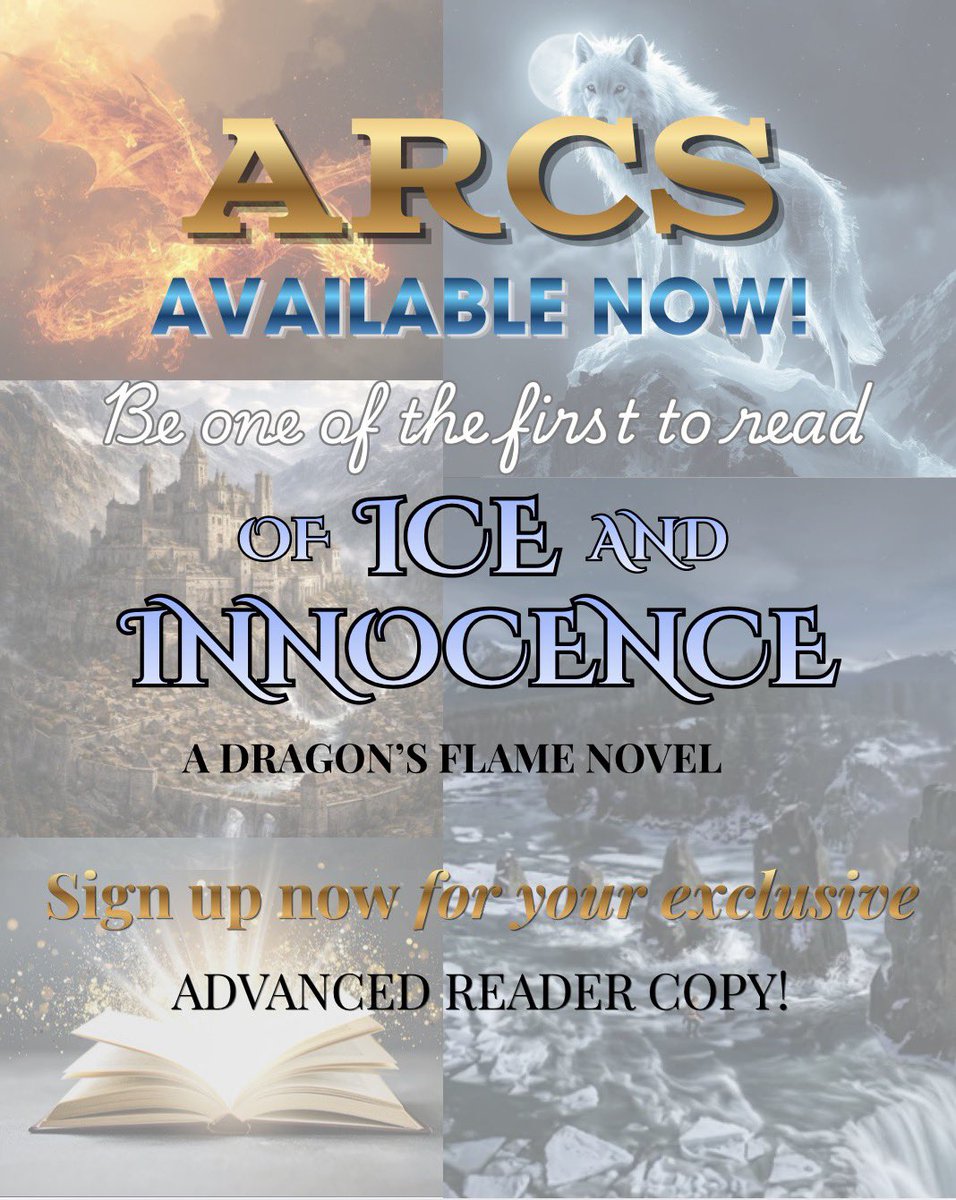 oncloud9_k's tweet photo. ARC Readers Wanted — Of Ice and Innocence (Book 2 of The Dragon’s Flame Series) 
open‑door romantasy • enemies to lovers • dragon shifter x wolf shifter
If you love strong heroines, sexy dragons, fated mates, and slow‑burn tension comment ❤️‍🔥 for link https://t.co/fHPz83dNNq