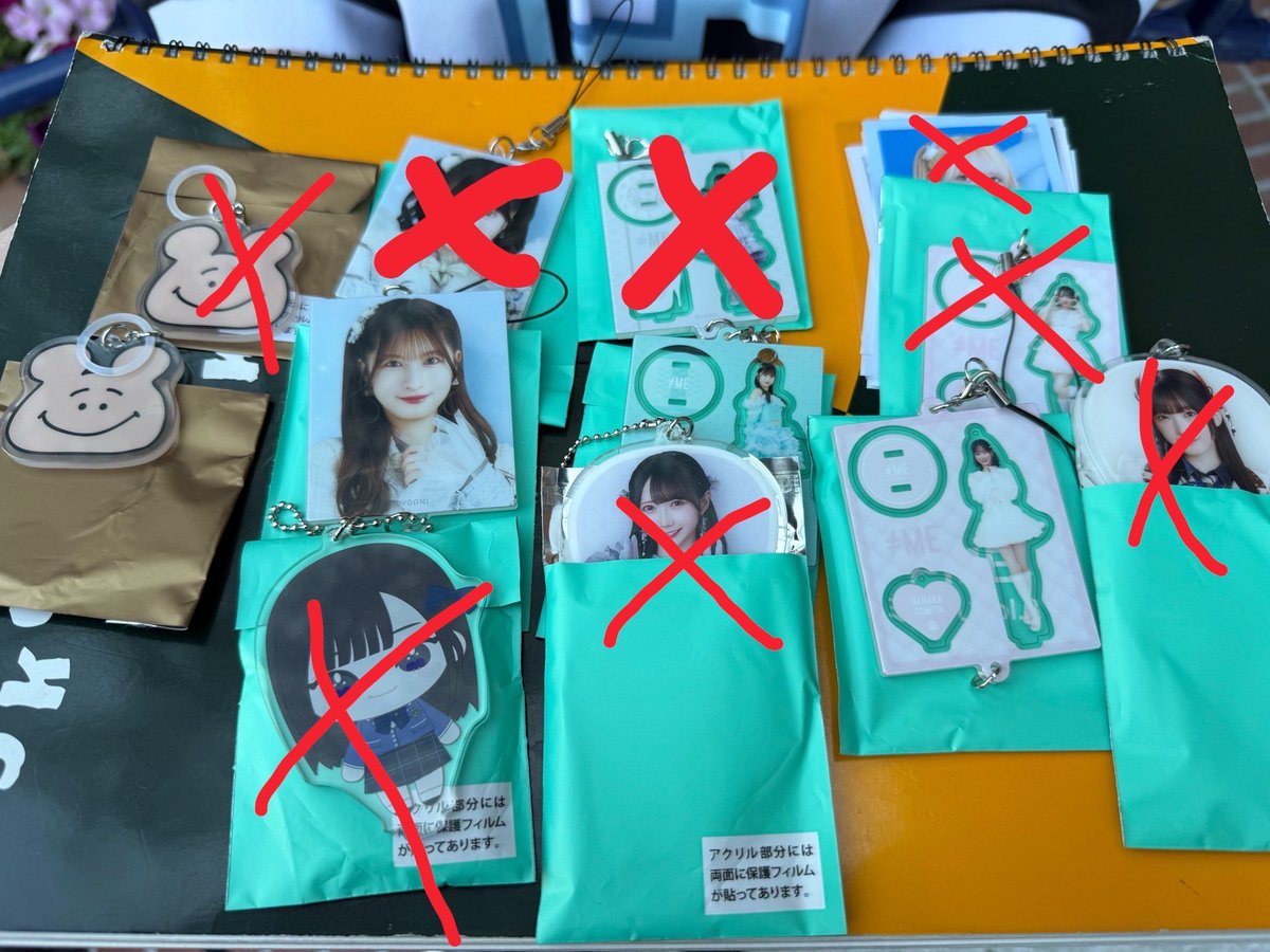ノイミー ミニくじ トレード めじるしキーホルダー 生写真 ミニフォト