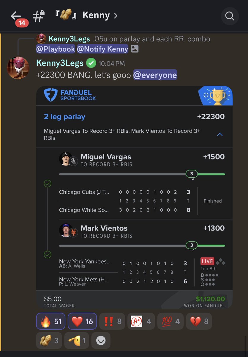 WeHitThose__9's tweet photo. Holly shit @Kenny3Legs 🤯🤯

$5 —> $1,100 ✅✅✅✅

@CappCollective is going CRAZY!

12 spots left to join for only $12 with code ‘Flash’ at checkout: https://t.co/phc3kVII85 https://t.co/0vLOBoIYGD
