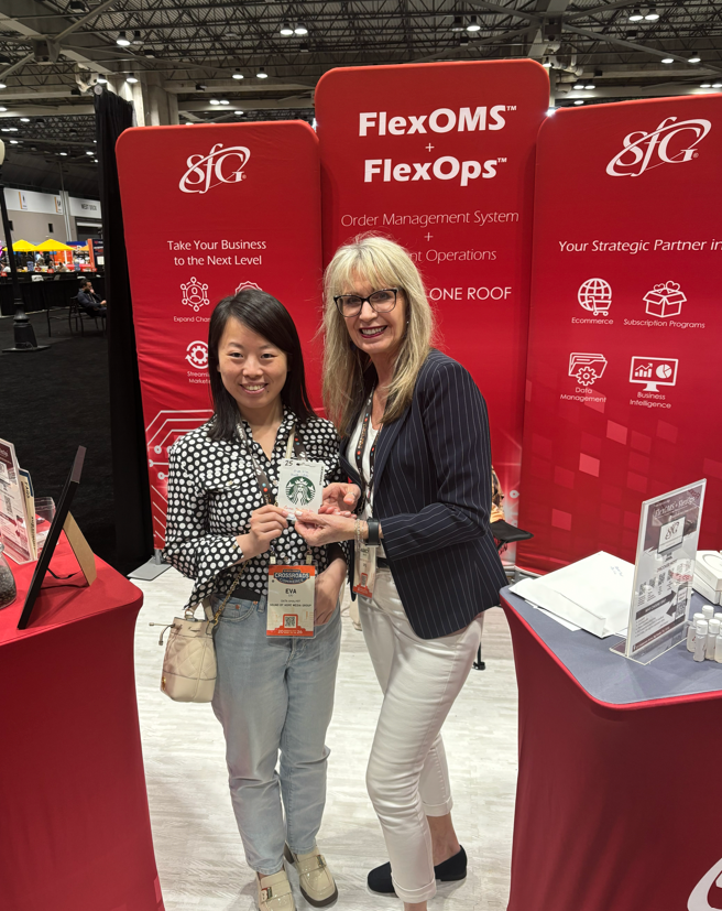 SFG_Technology's tweet photo. Join us in congratulating @CathyZhang with @Sound of Hope Media Group on winning a @Starbucks gift card from our giveaway at @Sub_Summit (presented by SFG Director of Sales Nancy White).
Visit our website and discover how to win in your business pursuits: https://t.co/CslfPI4YnU https://t.co/uw5ms47Rg5