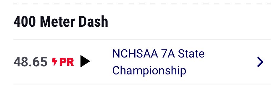 ezmeach's tweet photo. 7A STATE CHAMPIONSHIPS

4X400m Relay Time: 3:18.57
School Record
Anchor Leg
Rank: State Champion 🥇

4X200m Relay Time: 1:26.64 
School Record
Anchor Leg
Rank: Silver Medal 🥈

400m Time: 48.65 PR
School Record
Rank: 6 https://t.co/omSAzL22DY