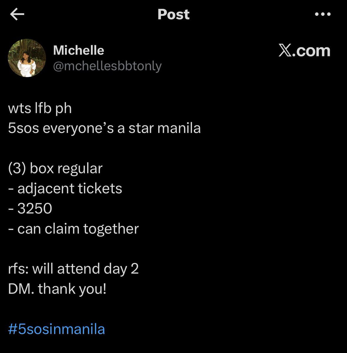seoksooinlove's tweet photo. SCAMMER ALERT ⚠️ HELP RT

09274007309
MALD
@mchellesbbtonly 

my friend bought 5sos tickets from her and agreed to meet at SM Makati but she didn’t show up (and blocked us)

5sos ph everyone’s a star manila wts lfb wtb https://t.co/FgaGMe9WB3