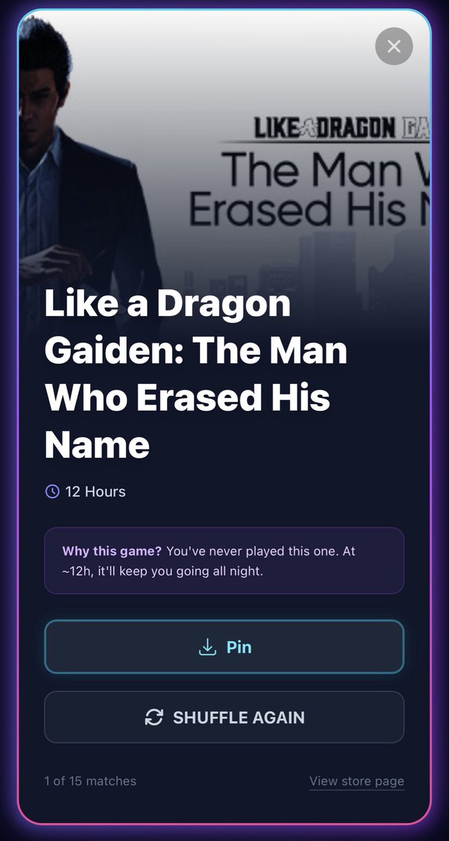 MarcGinto's tweet photo. See me in a week when I actually beat Like a Dragon Gaiden: the man who erased his name! https://t.co/oRRWTVYYqg