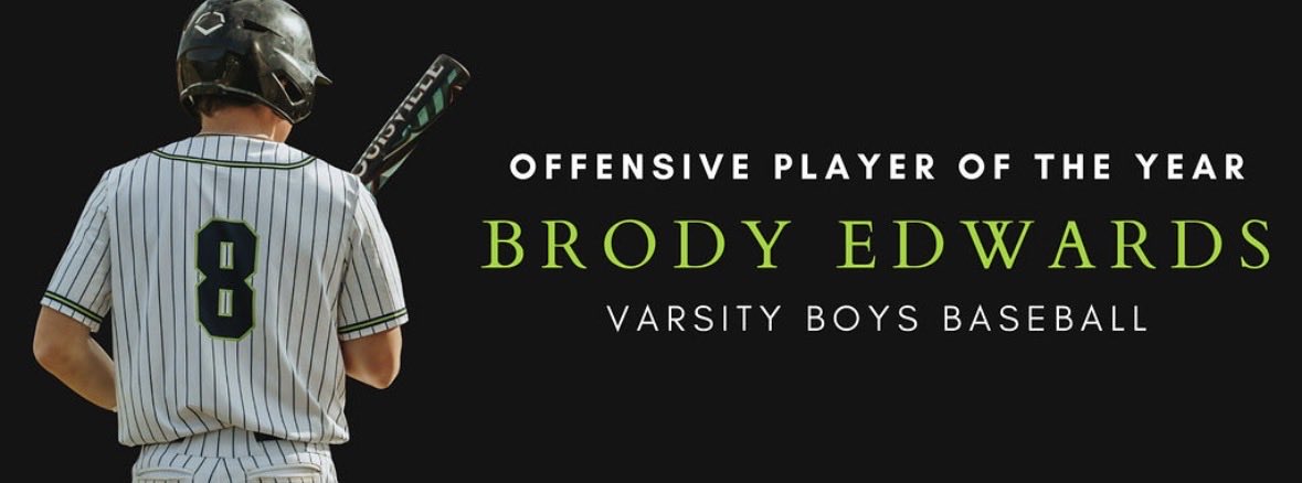 SMLCAbaseball's tweet photo. Brody Edwards - Offensive MVP
Cayden Montgomery- Defensive MVP
Ryan Canipe - Catalyst Award
Peyton Conley - Pitcher of the Year 

@Brody_Edwards54 - .407 17 RBI 11 SB
@CaydenM45 - 39% caught stealing 0PB
@ryancanipe2 - 17 hits. 34 IP 40 ks
@Pconley2029 - 39 IP 77 ks .168 opp BA https://t.co/E7RTqXnSna