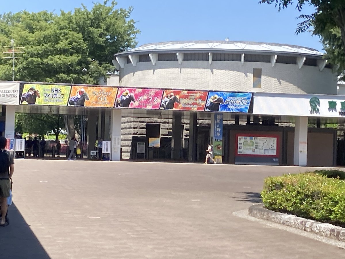 aayouone's tweet photo. 東京競馬場に到着！
今日は、東門から
府中はめちゃくちゃ、天気が良いです‼️ https://t.co/rijNL5jCIV