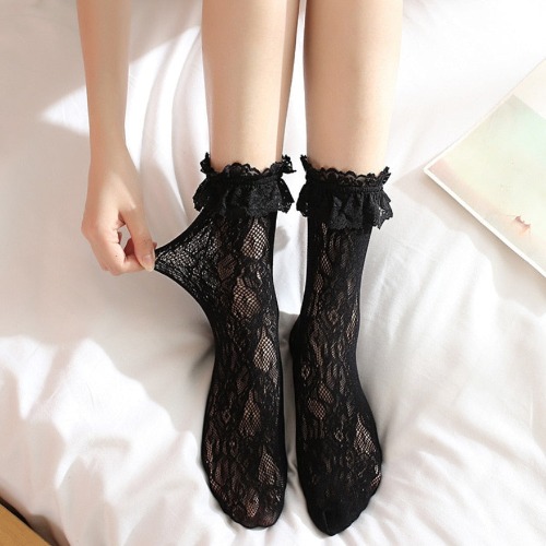 castalico's tweet photo. I just received Basic Lace Ruffled Socks - Black by Kawaii Babe from yarginflargin via Throne. Thank you! https://t.co/CNUIUOWRYa #Wishlist #throne https://t.co/fXCUA2tc79