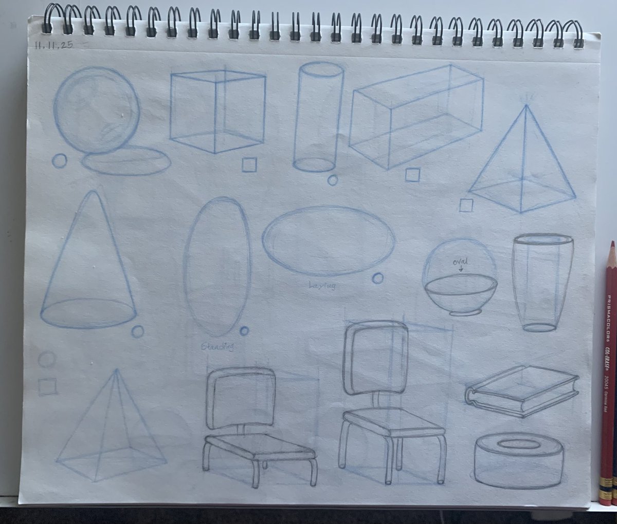 RebelMonkeee98's tweet photo. Daily Sketchbook Practices
#art #drawing #practicing #sketchbook #dailydrawing #drawingeveryday #shapedrawings #practiceeveryday #pencilart #bluepencils https://t.co/ErAF26MVD3