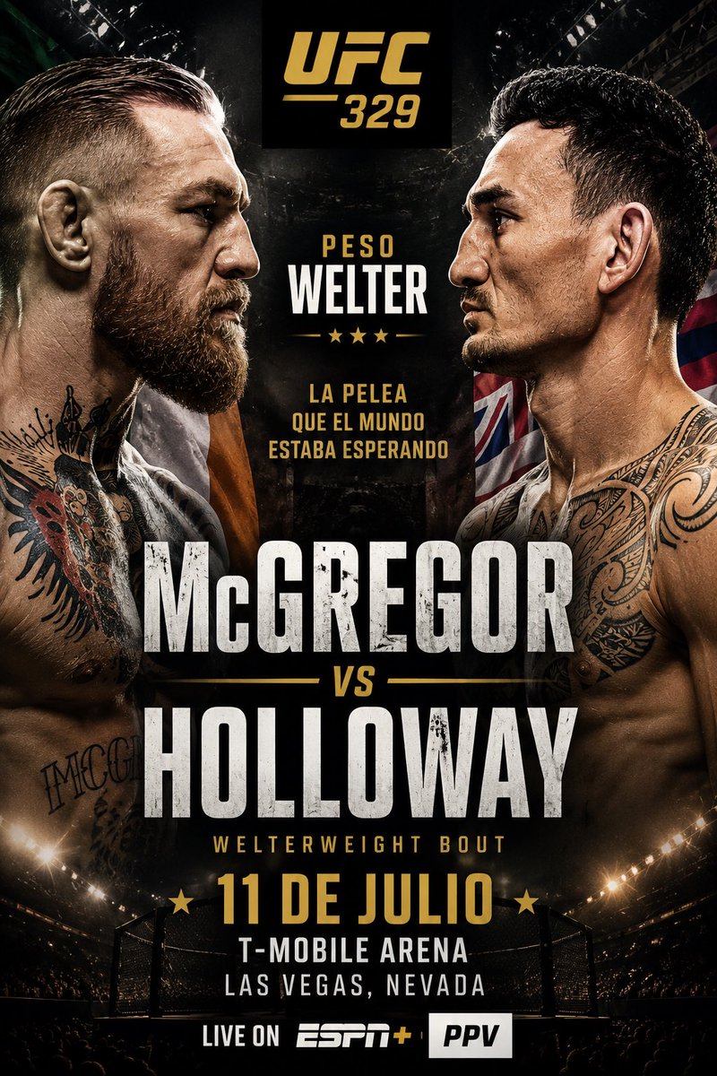 informemmaa's tweet photo. @TheNotoriousMMA vs @BlessedMMA en el #UFC329 🔥🔥

Guarden esta fecha, 11 de Julio 2026 https://t.co/IvW6RGoOcU