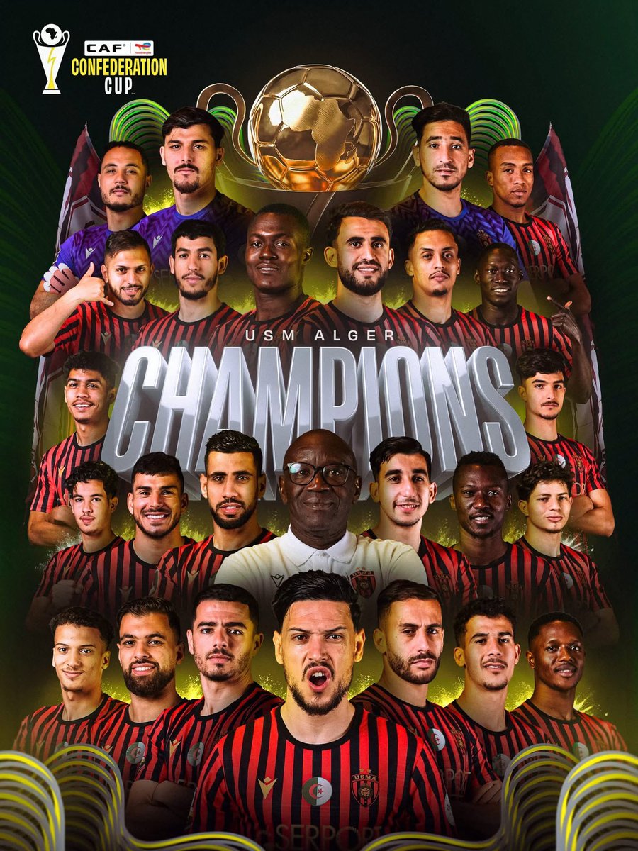 Irderick's tweet photo. Félicitations à Lamine Ndiaye qui vient de remporter la ligue des champions avec @USMAofficiel .
Rappelons qu’il venait de se séparer du @TPMazembe en février dernier. https://t.co/iOTkUx6pLX