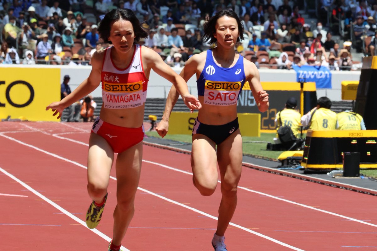 goldengrandprix's tweet photo. 【#セイコーゴールデングランプリ】

/／
◆女子200m（オープンレース）結果
\＼

1位🥇#井戸アビゲイル風果（東邦銀行）23秒29
2位🥈#鶴田玲美（南九州ファミリーマート）23秒58
3位🥉#小針陽葉（駿河台大）23秒70
（風：+1.2）

✅速報
https://t.co/iqngukLBU0

#セイコーGGP‼当日券あります‼️
MUFGスタジアム（国立競技場）および
チケットぴあにて販売
▼チケットの詳細＆購入はこちら🎟️
https://t.co/jSLj8JtiRq

#どこを見ても世界最高峰