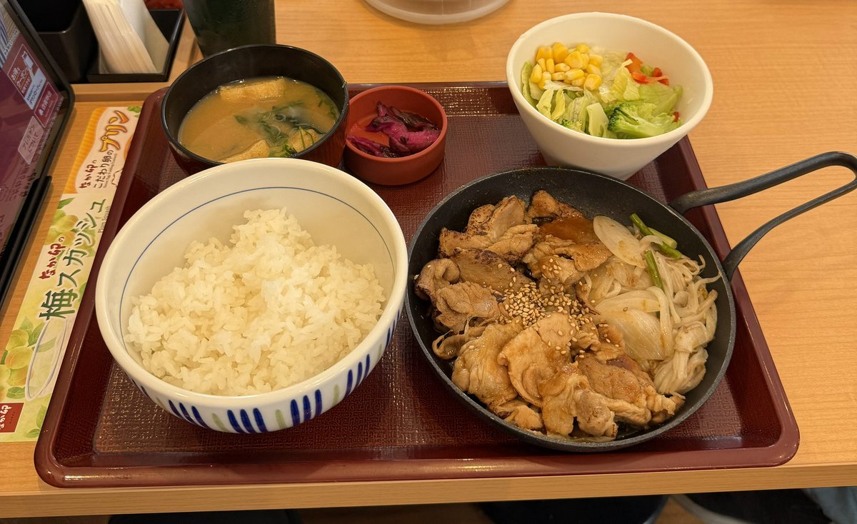 キャンプ気分を味わいたくて…。 スキレットめし。 一日の1/2の野菜が